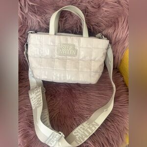 Steve Madden Ivory Quilted Crossbody Bag